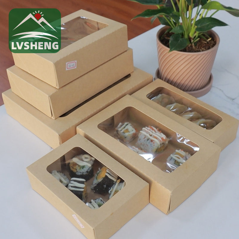 Nowe produkty z Xiamen Lvsheng Factory -Sushi Togo Box z przezroczystym oknem