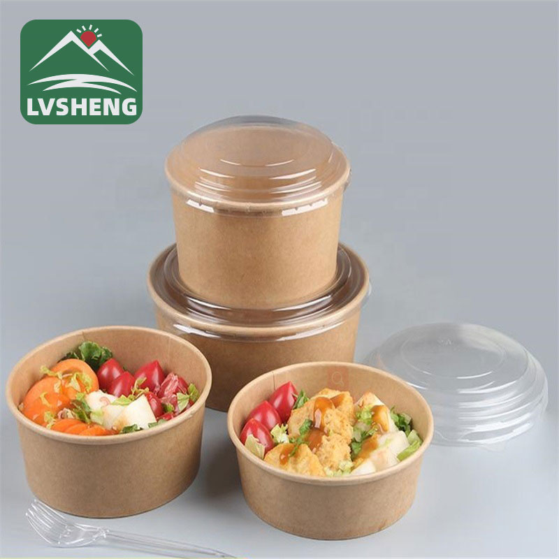 Grease Proof Kraft Paper Packaging odbieraj pudełko na lunch sałatkowych